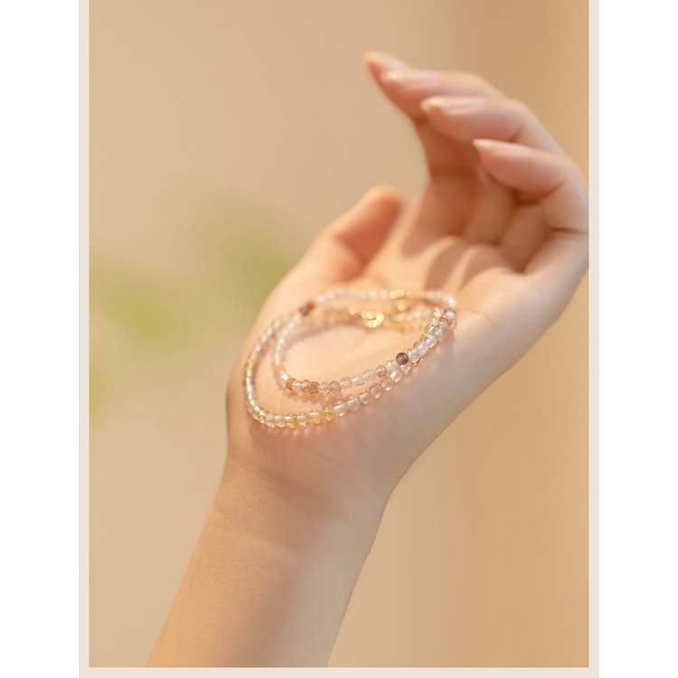 [Hàng Mới] Vòng Tay Hạt Pha Lê Nhiều Màu Phong Cách Retro