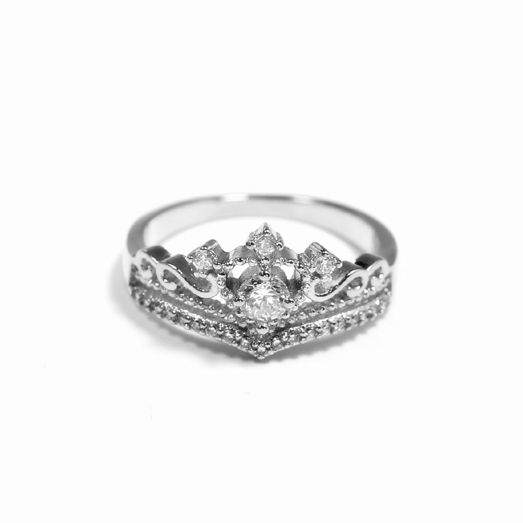 Nhẫn Hợp Kim Tạo Hình Vương Miện 2020 Phong Cách Vintage Sành Điệu