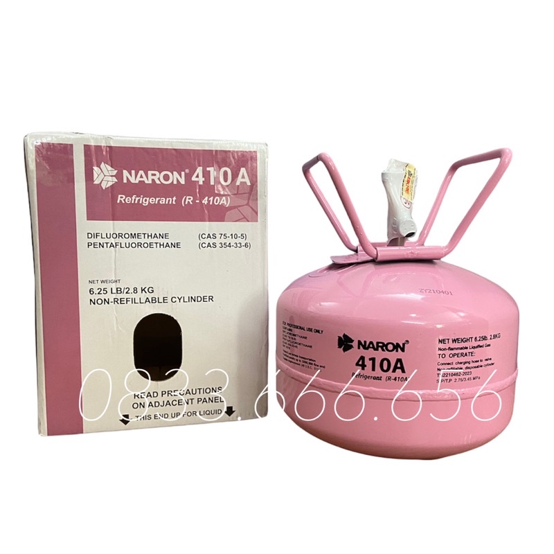 Môi chất lạnh R-410A NARON dùng cho máy lạnh  - Gas lạnh điều hoà R-410A