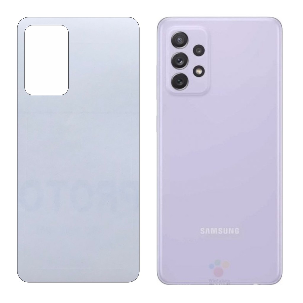 Miếng Dán Lưng Samsung A72 Decal Trong Nhám Chống Vân Tay