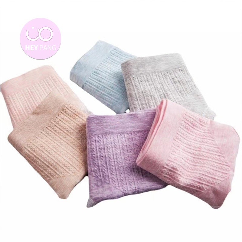 Quần lót nữ cotton viền ren thun gân co dãn tốt thấm hút mồ hôi HEYPANG VN040
