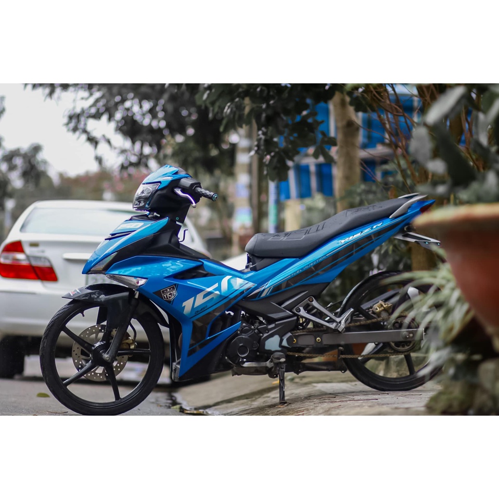 Tem Decal Rời Dán Xe Exciter 150 Mẫu Y15ZR Zin 2019 Xanh Đen Cực Chất, Hàng 3 Lớp Chất Lượng Cao