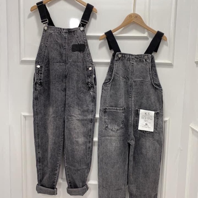 Yếm jean khói quai đen | BigBuy360 - bigbuy360.vn