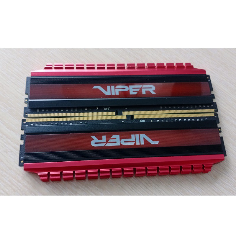 Ram tản nhiệt DDR4 4GB bus 2400, ram tháo máy chính hãng hiệu Patriot VIPER, bảo hành 36 tháng