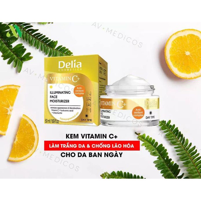 Kem dưỡng trắng da DELIA - Kem chống lão hóa  cho da Vitamin C ban ngày | BigBuy360 - bigbuy360.vn