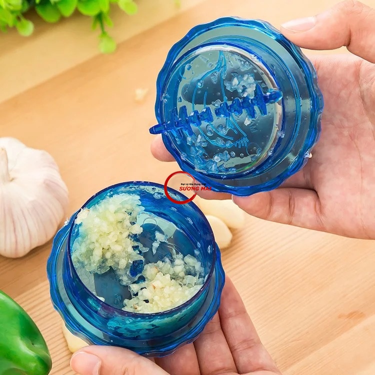[Giá Sỉ] Dụng Cụ Xay Tỏi Cầm Tay Nhựa Acrylic Cao Cấp