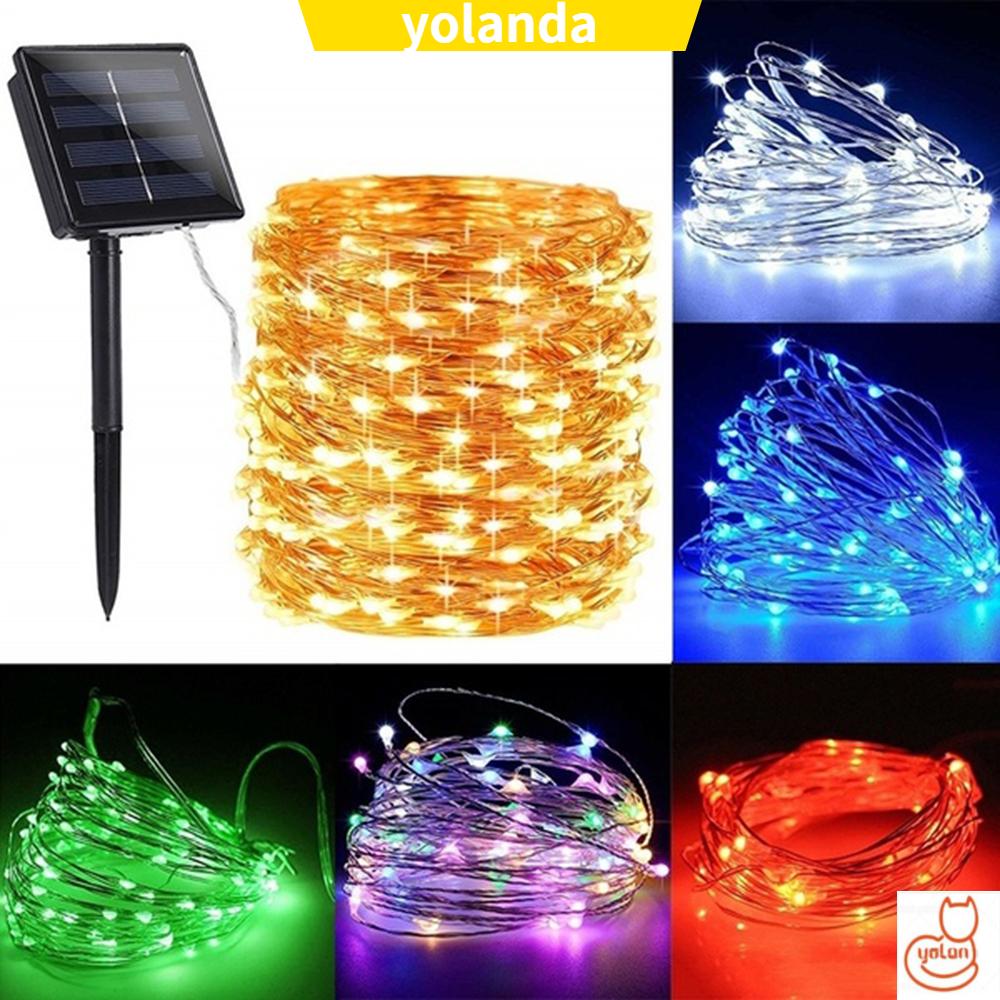 Dây đèn led sử dụng năng lượng mặt trời chống thấm nước dùng trang trí dài 5/10/20m