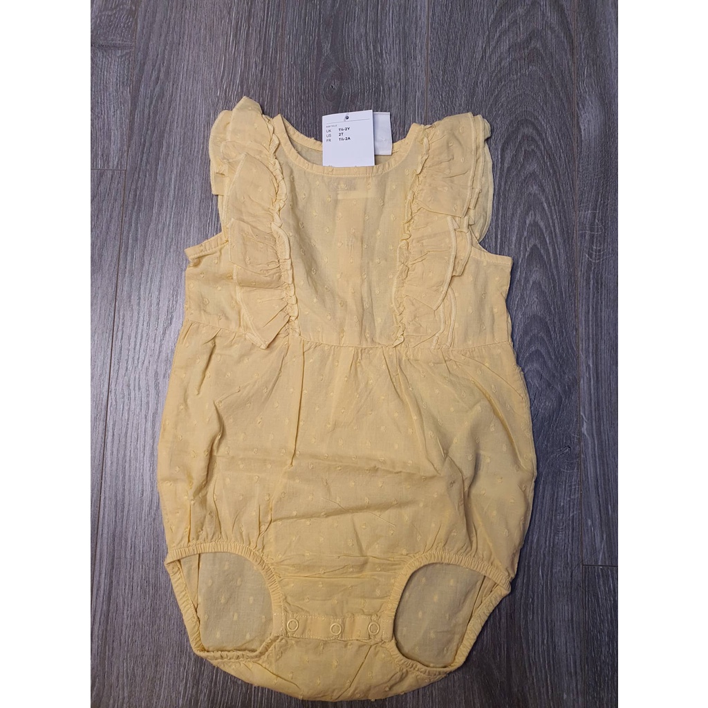 Bộ romper chất cotton siêu mềm Organic HM auth cho bé