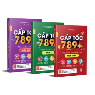 Combo Cấp Tốc 789+ Tổng Ôn Thi THPT Quốc Gia Môn Toán + Lí + Anh
