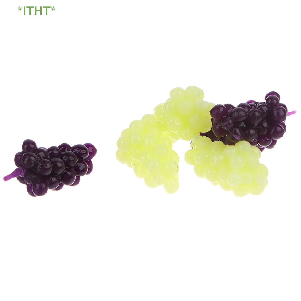 Set 6 Mô Hình Chùm Nho / Xanh Lá Tỷ Lệ 1: 12 Dùng Trang Trí Nhà Búp Bê Mới