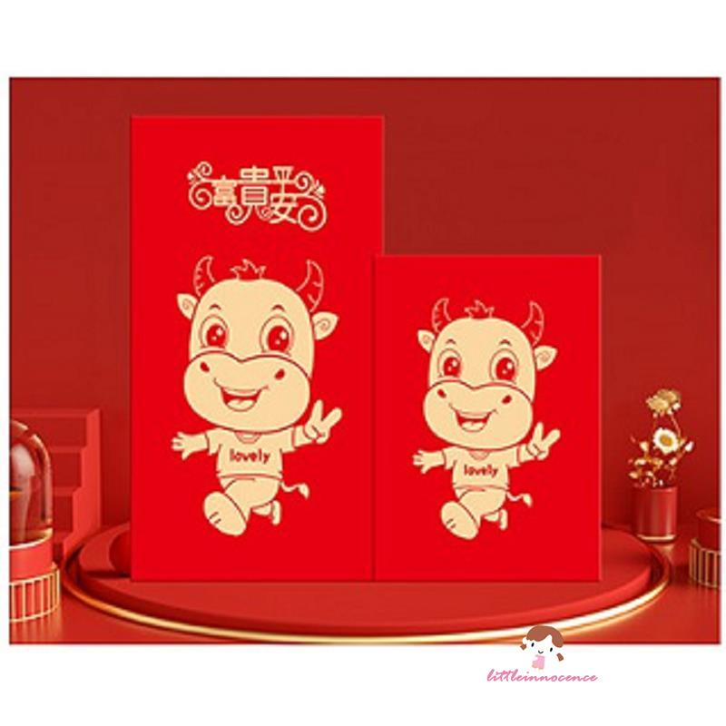 Set 6 Bao Lì Xì Đỏ May Mắn Cho Năm Mới Xzq7