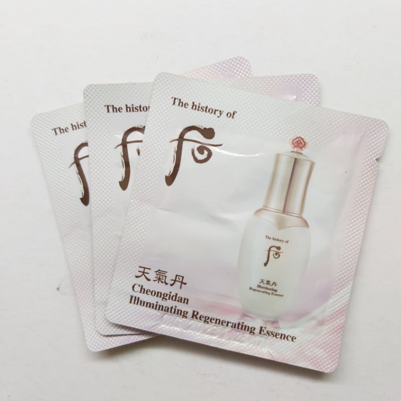 Gói tinh chất tái sinh dưỡng trắng mờ thâm nám thế hệ mới Whoo Cheongidan Illuminating Regenerating 1ml