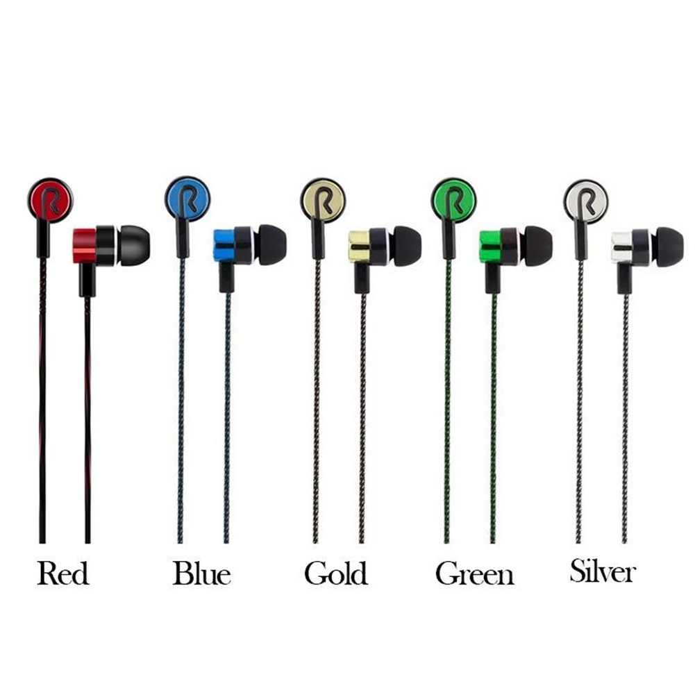 Tai Nghe Nhét Tai Dây Bện Thời Trang 3.5Mm