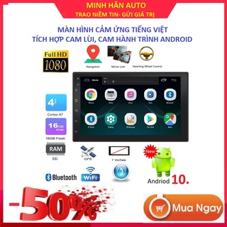 Cai dat gps cho xe oto - Màn hình dvd cho ô tô, Màn hình 7' android lắp chung cho nhiều dòng xe, màn hình cho xe tải