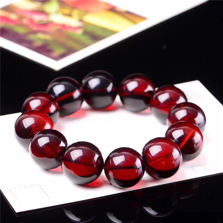 Vòng Tay Chuỗi Hạt Màu Hổ Phách Ba Và Ba Lớp Phong Cách Baltic han 8.18