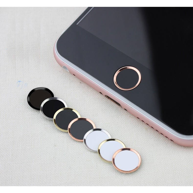 Nút Home IPhone Giả Hỗ Trợ Vân Tay ( Touch ID Button ) (Trắng Viền Vàng,Đen Viền Vàng)