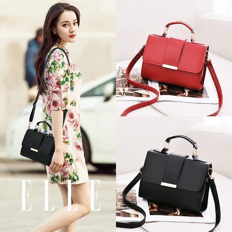 Túi Đeo Chéo Da Thật Dáng Vuông Mini Phong Cách Phương Tây Thời Trang Sang Trọng Cho Nữ