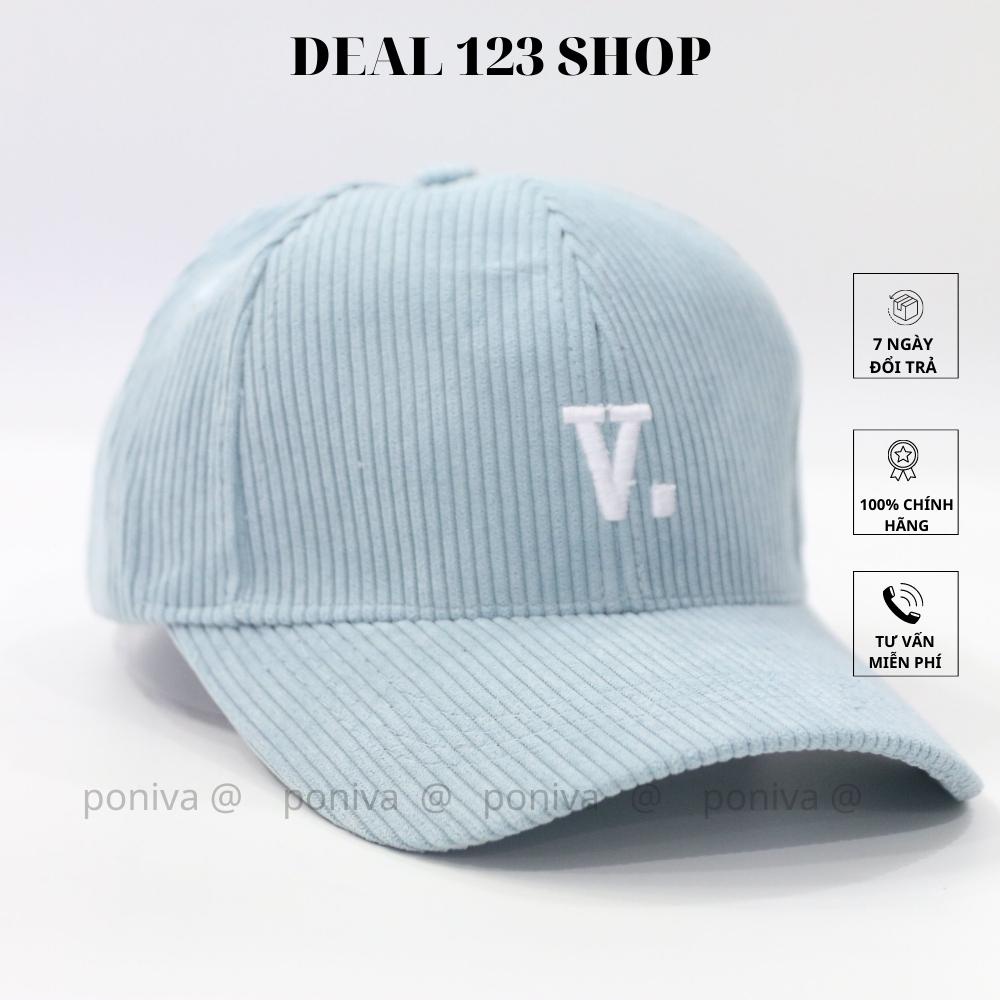Mũ Lưỡi Trai Unisex - Nón Kết Thêu Chữ V. Phong Cách Trẻ Trung Mẫu Mới Hot Trend 2022