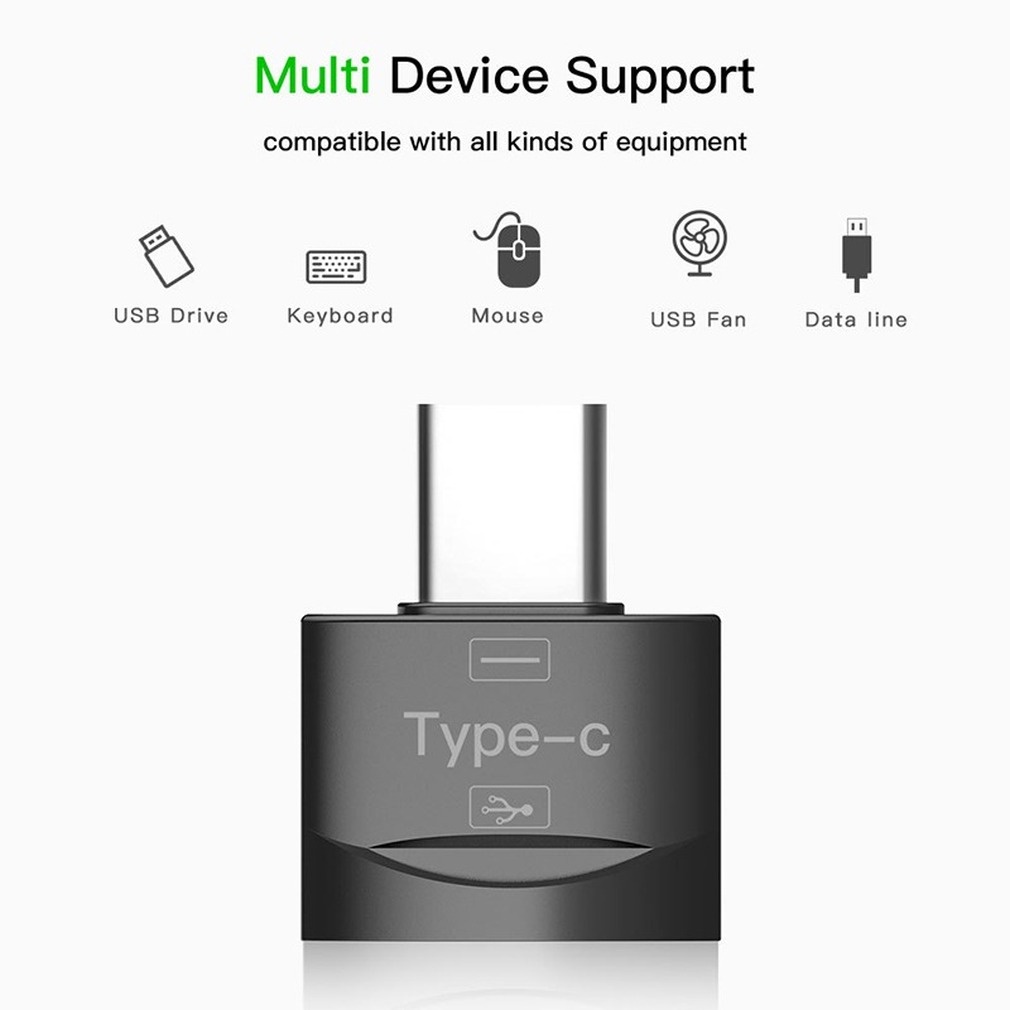 1 Đầu Chuyển Đổi USB Type C OTG Kết Nối USB-C Type-C Với USB 3.0 OTG Kèm Dây Xích Cho Điện Thoại Thông Minh