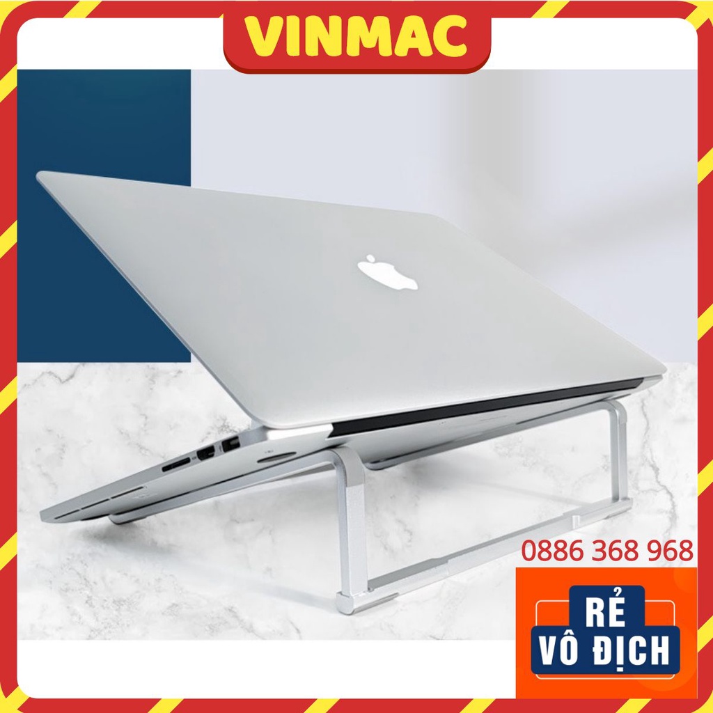 Giá đỡ laptop, macbook nhôm L230 chắc chắn, gấp gọn, kê cao tản nhiệt tốt.