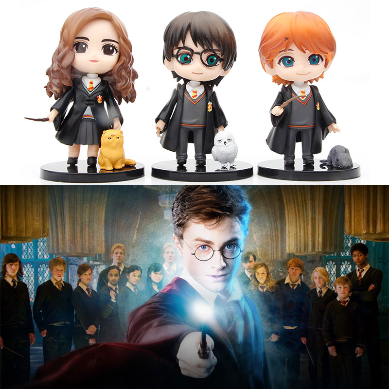 Set 3 Mô Hình Nhân Vật Phim Harry Potter Dễ Thương