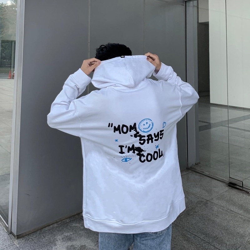 Áo Khoác MOM SAYS I'M COOL- Hoodie- Local Brand Unisex- SMILE | BigBuy360 - bigbuy360.vn