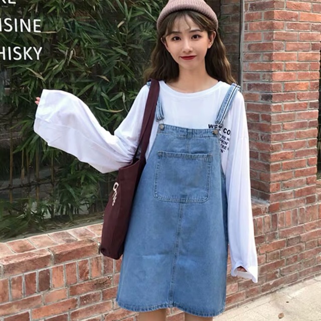 Yếm Váy Jeans ( Có ảnh thật ) | BigBuy360 - bigbuy360.vn