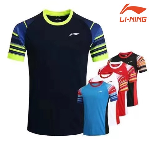 Li Ning Áo Thể Thao Cầu Lông Ngắn Tay Thời Trang Mùa Hè Cho Nam Và Nữ