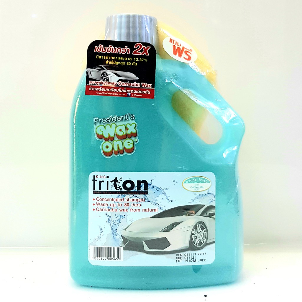 Nước rửa xe sáng bóng và bảo vệ sơn WAX ONE TRITON SHAMPOO 1L