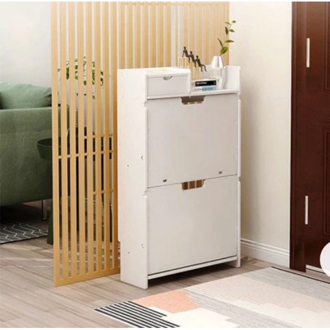 Tủ Giày Lắp Ráp, Tủ Giày Thông Minh 2 Tầng, Tủ Cao Cấp Chất Liệu Chống Nước