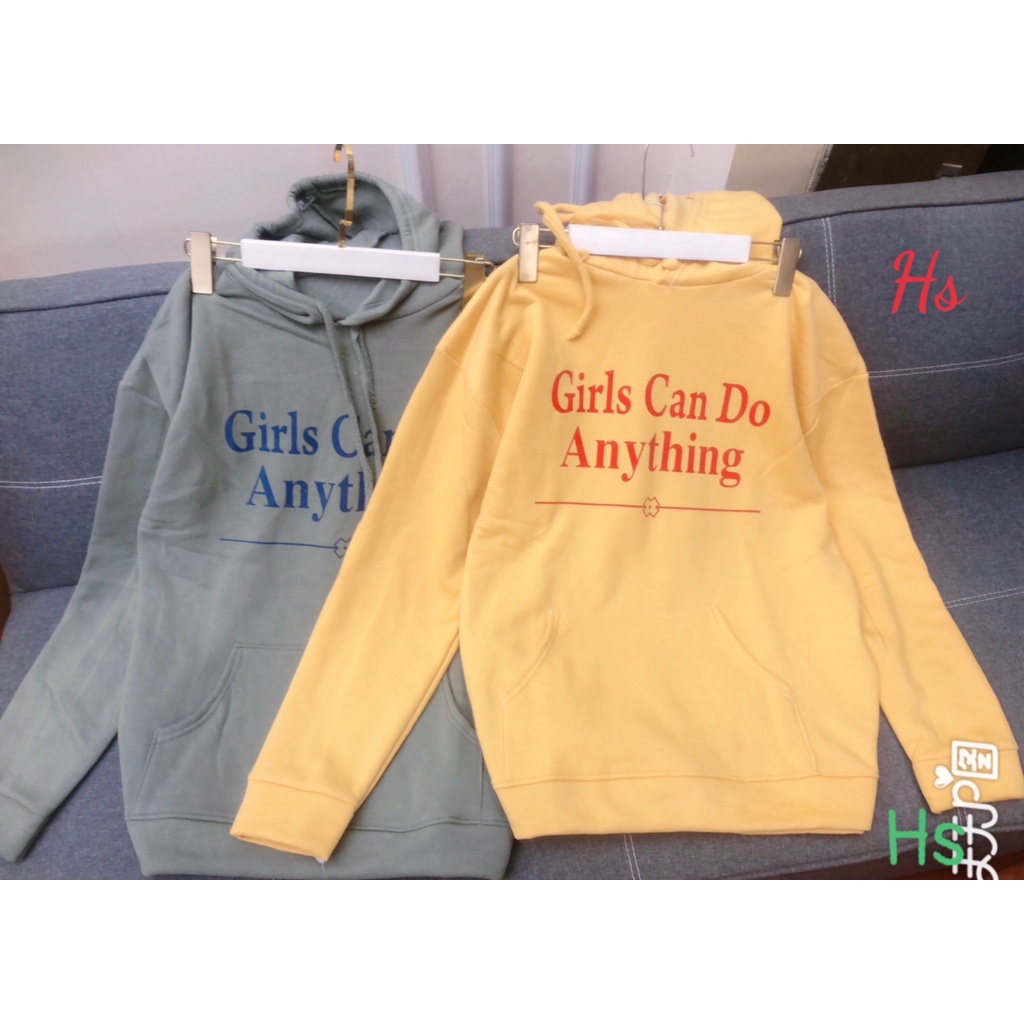 Áo Hoodie Girls Can 2 Màu Chất Liệu Nỉ Ngoại Mã 0689 STORE TT 1995 | BigBuy360 - bigbuy360.vn