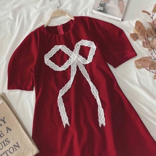 Đầm Bigsize Đỏ Tết Xinh Xắn