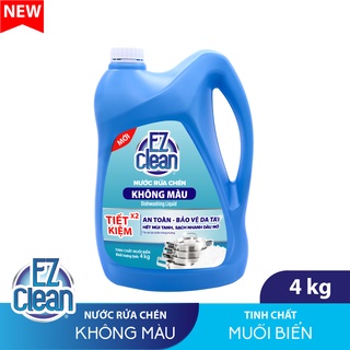 Nước rửa chén không màu EZ CLEAN hương Muối Biển 4Kg