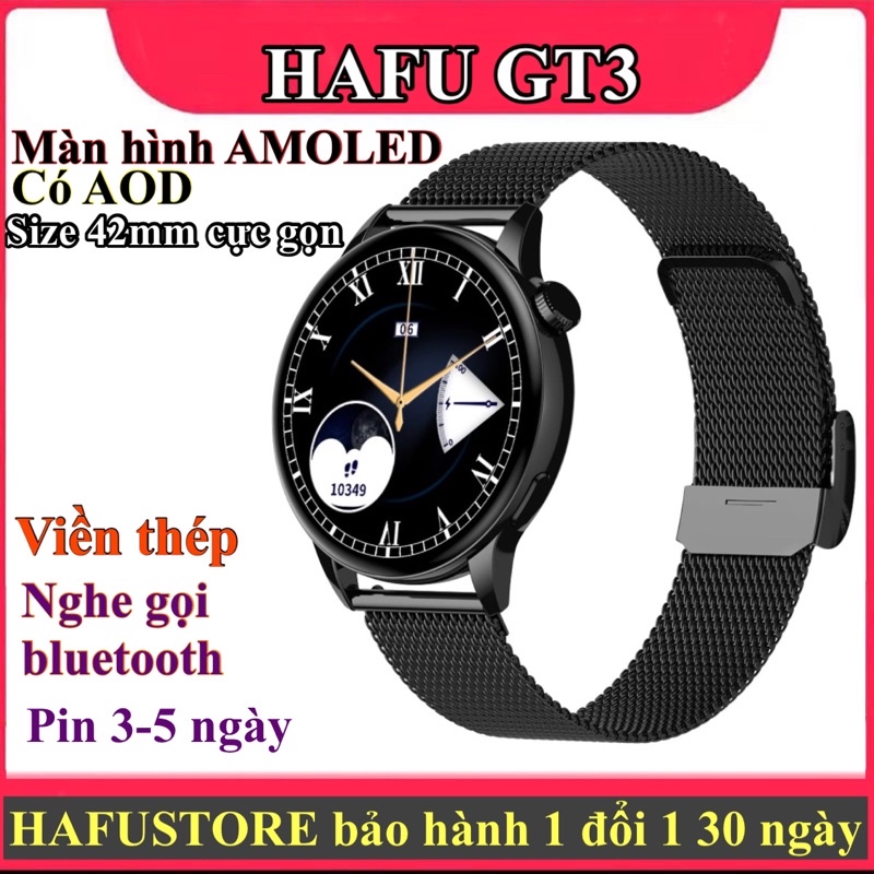 Đồng hồ thông minh HAFU GT3 Smart Watch AMOLED cực đẹp