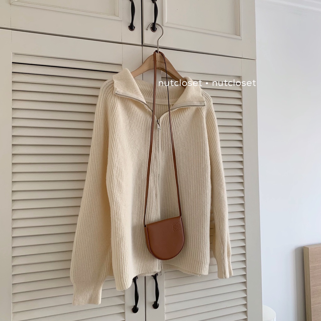 Áo len kéo khóa cổ cao _ A0312 | BigBuy360 - bigbuy360.vn