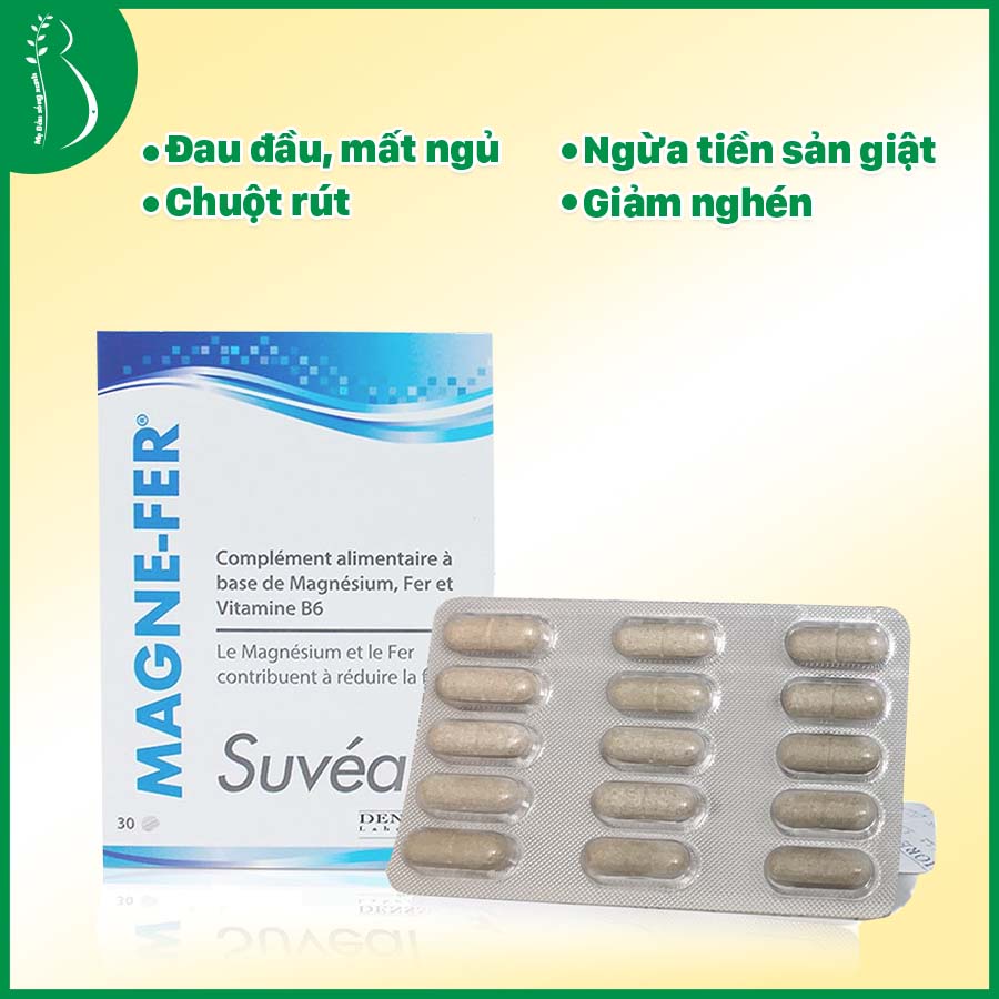 Vitamin Cho Phụ Nữ Suvéal Magne Fer: Giảm Nghén, Đau Đầu, Mất Ngủ, Chuột Rút
