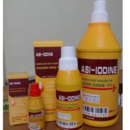 Dung dịch cồn vàng sát khuẩn Povidone Iodine 10% chai 500ml