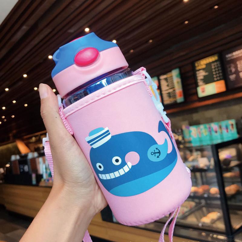 480ML New Cute Cartoon Children's Straw Drinking Cup