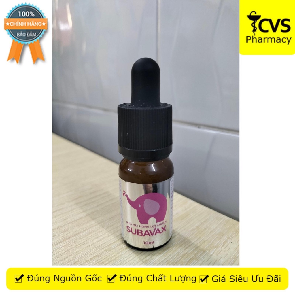 Dung dịch nhỏ mũi họng lợi khuẩn Subavax  Giúp tăng sức đề kháng niêm mạc mũi, miệng, họng - CVS Pharmacy