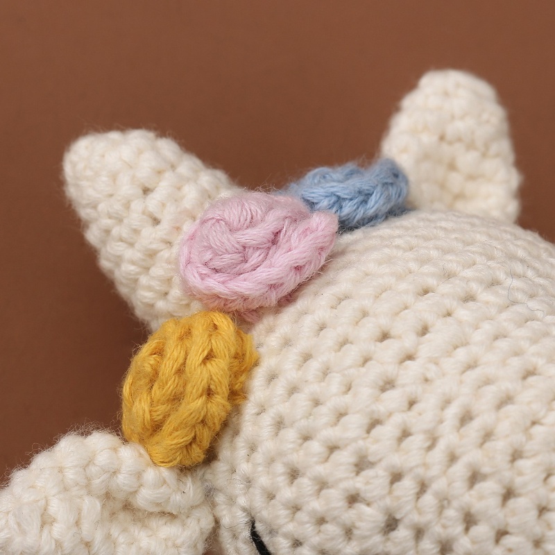 Đồ Chơi Lục Lạc Hình Động Vật Đan Móc Thủ Công Giáo Dục Cho Bé Sơ Sinh Mọc Răng