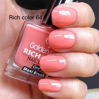 Sơn móng golden rose rich color hồng cam 64