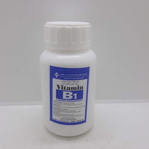 Vitamin B1 lọ 2000 viên - Bổ sung vitamin B1 cho cơ thể