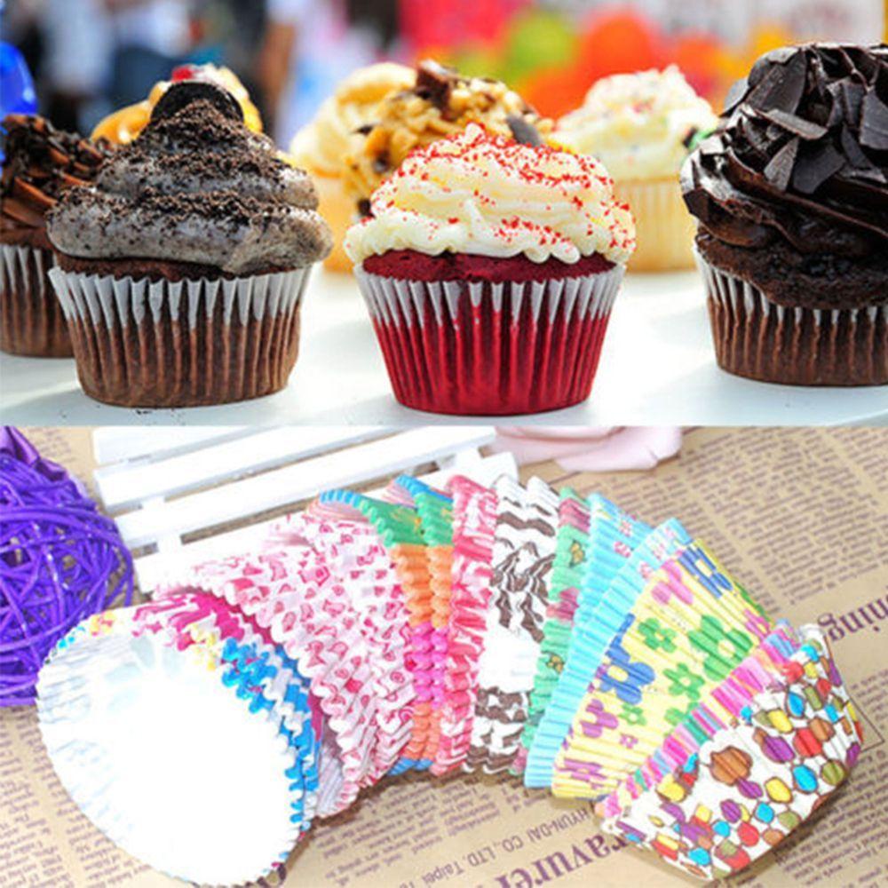 Set 100 CốC ĐựNg BáNh Cupcake HọA TiếT Dễ Thương