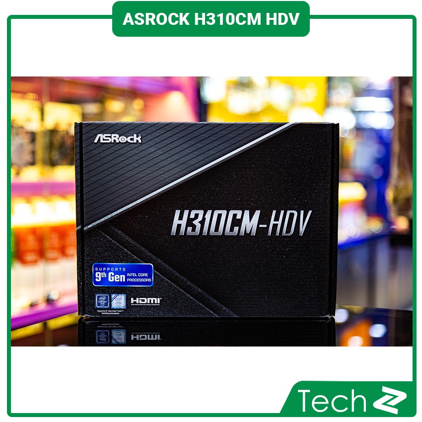 Mainboard ASROCK H310CM HDV (Intel H310, Socket 1151, m-ATX, 2 khe RAM DDR4)