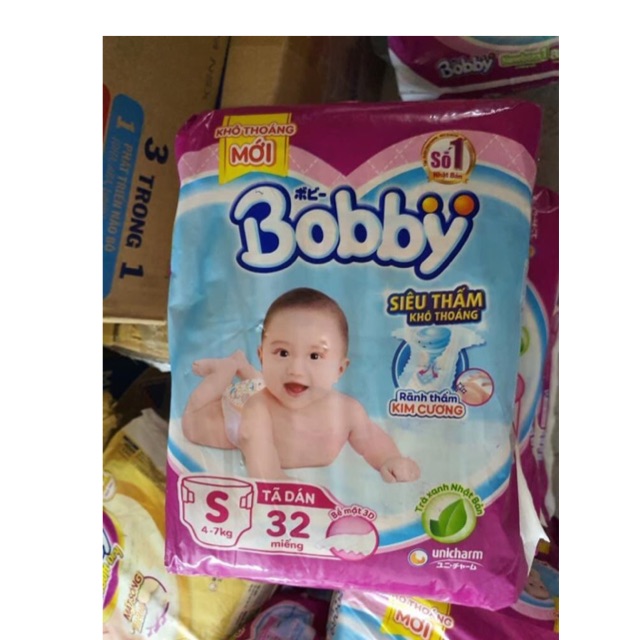 Tã dán sơ sinh Bobby S32
