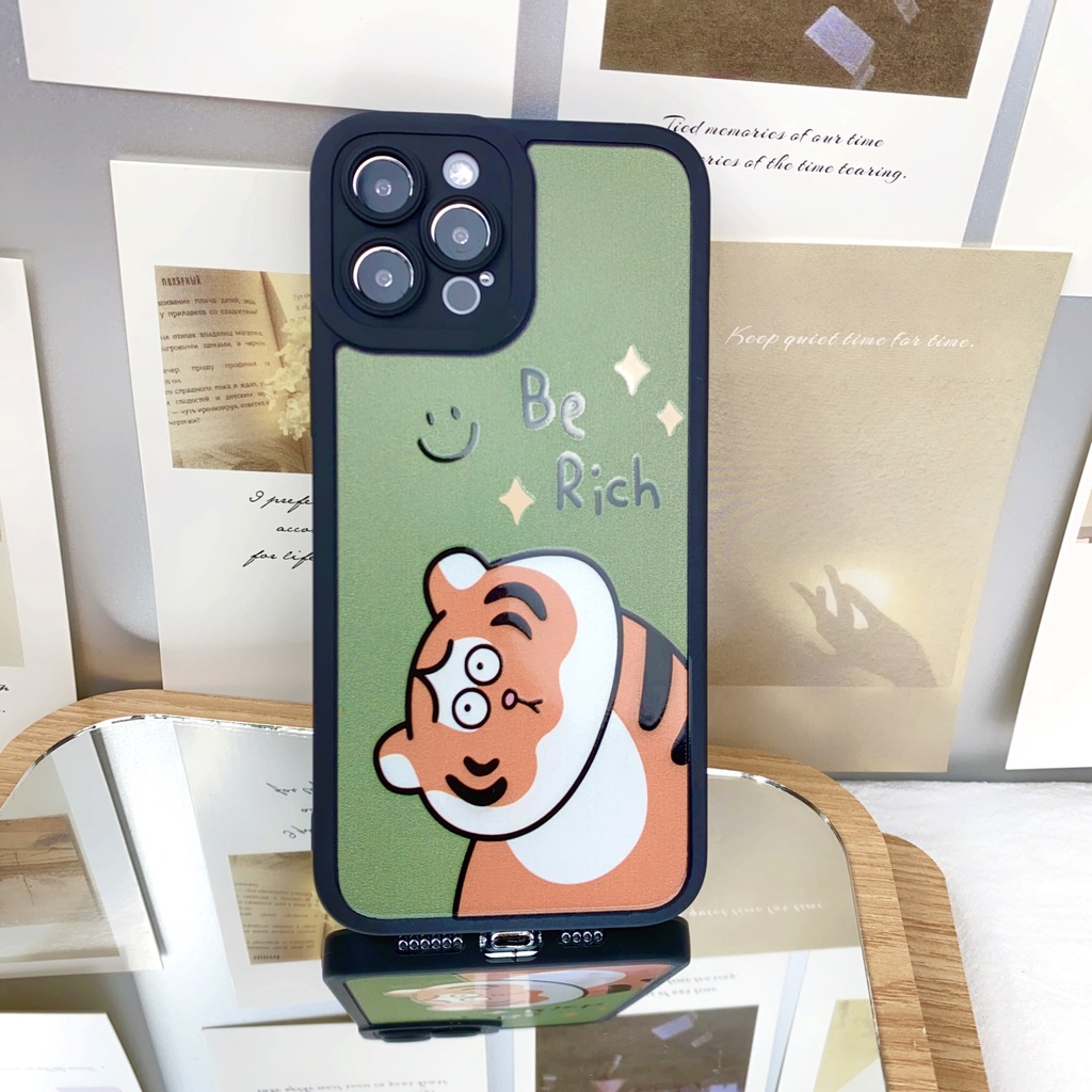 Ốp lưng iphone Hổ béo Rich in bóng viền vuông 6/6plus/6s/6splus/7/7plus/8/8plus/x/xr/xs/11/12/13/pro/max/pro max