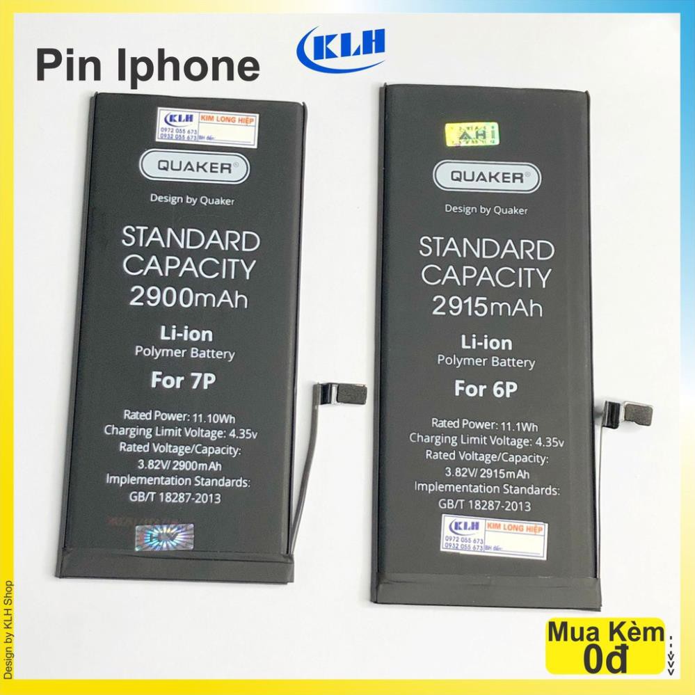 Pin Iphone dung lượng chuẩn EU như pin theo máy chính hãng cho IP 5, 5s, 6, 6s, 6+, 7, 8, x, KLH