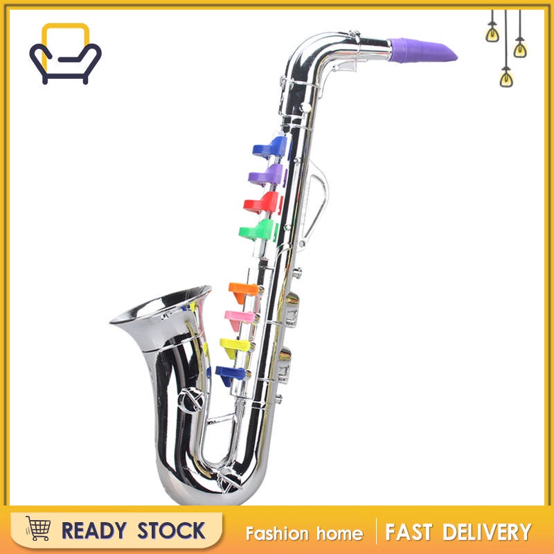 Đồ Chơi Kèn Saxophone 8 Nốt Bằng ABS Và Kim Loại Mini Cho Bé Mẫu Giáo 3 Tuổi