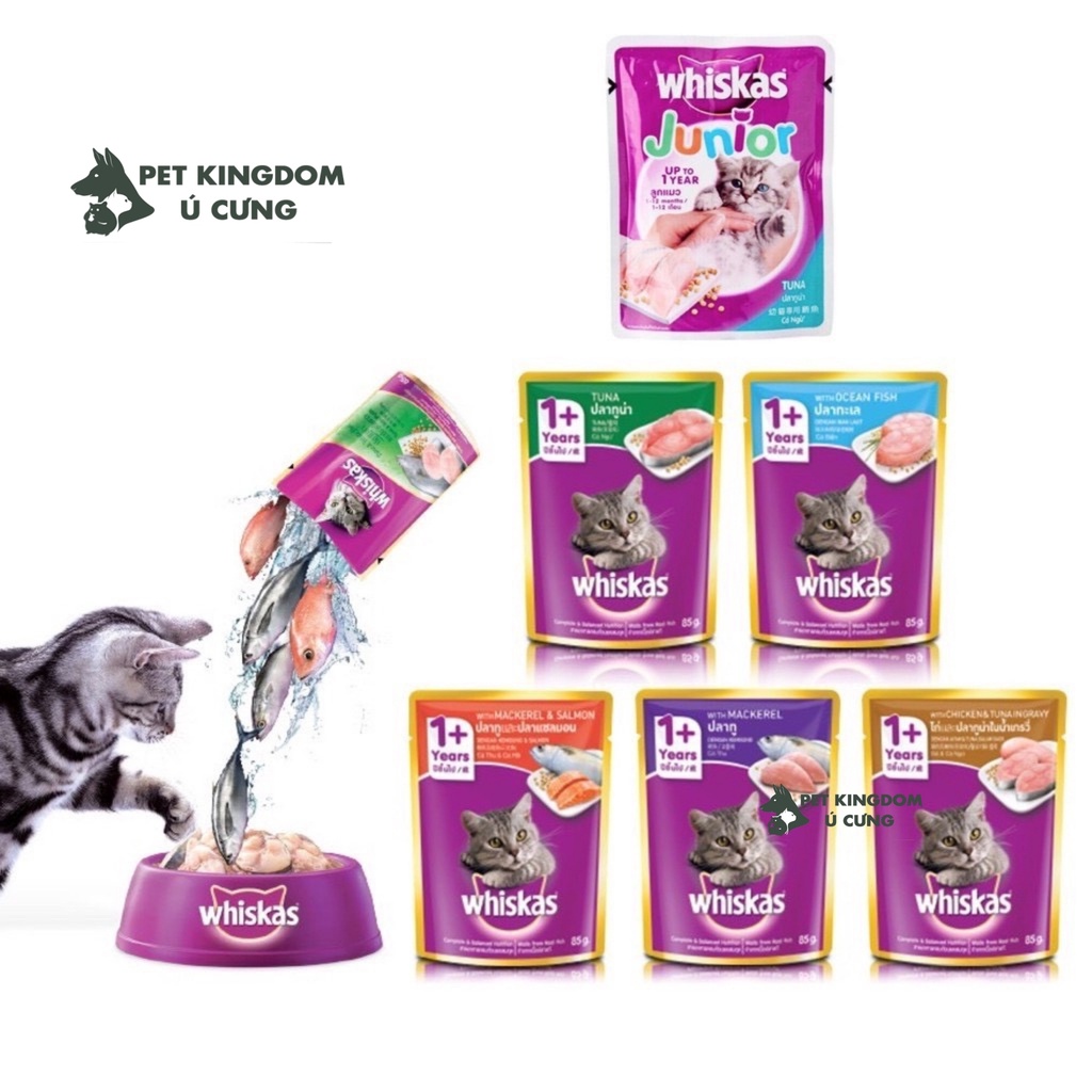 Pate Cho Mèo Whiskas Gói 80gr