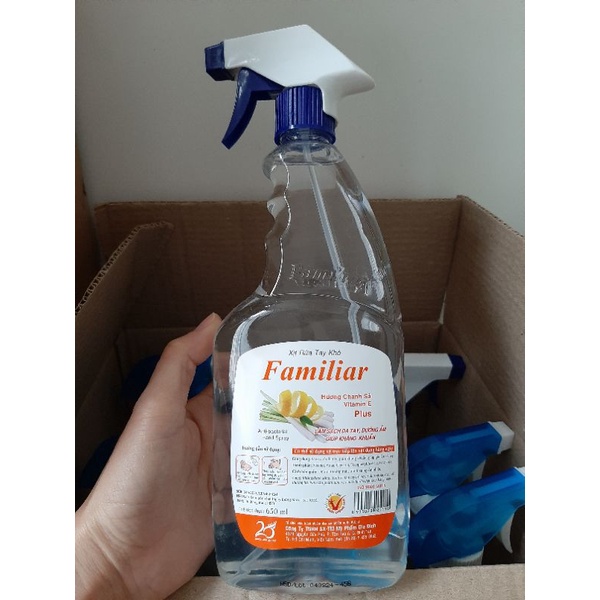 Xịt Rửa Tay Khô Familiar 650ml